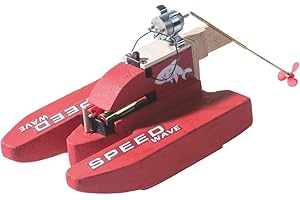 matches21 HOME & HOBBY Motorboot Speedboot Rennboot DIY Holz Bastelset für Kinder ab 10 Jahren Elektro-Bausatz