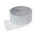 Imported 8-row Rhinestones Chain Silver Applique Trim Craft DIY 4.5m RS.315.00