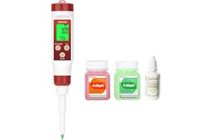 Misuratore di pH per alimenti, tester digitale di pH per alimenti GIDIGI, kit di test di pH per inscatolamento accurati con ATC, penna di test di pH per fermentazione professionale phmetro per carne