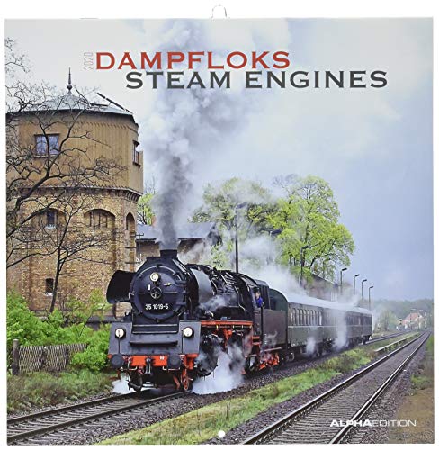 Dampfloks 2020 - Steam Engines - Broschürenkalender (30 x 60 geöffnet) - Wandkalender - Eisenbahn - Lokomotive - Wandplaner