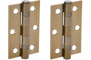 HUNTA HANDLEZONE® Door Hinges 1 Pair 76mm / 3 inch Ball Bearing, with Screws - Antique Bronze