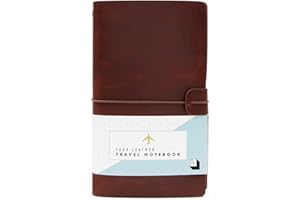 Good Design Works Faux Leather Travel Notebook - Brown