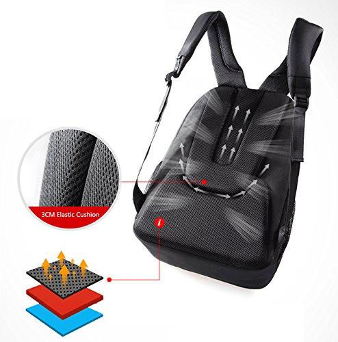 Aspen Business Laptop Rucksack 15.6-17 Zoll Wasserdicht Wanderrucksack Sportrucksack Reiserucksack Schulrucksack Mädchen Herren Damen - 6