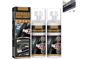 GNAUMORE Rubber Care Agent,Car Plastic Restorer fluid,Car Rubber Care Agent,Car Gloss Rubber Seals Agent,Plastic Coating Agent Prevents Drying & Aging Plastic Care for Cars Truck Motorcycle 2PC