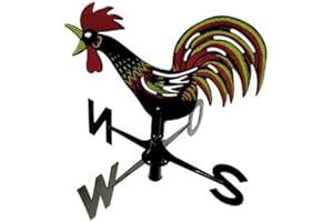 PLASTIA Schumm coq de girouette – plastique, 44 x 22 cm, Rouge