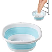 Tragbares Pool-Fußbad – Faltbar, 36,5 X 33,5 Cm, Aus Weichem PP+TPR, Für Pool, Camping & Strand