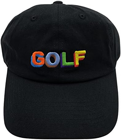 shengbin pzz Golf Wang Dad Hats Baseball Cap Embroidered Adjustable Snapback Cotton Unisex Black
