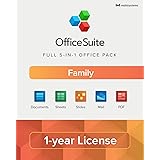 OfficeSuite Family Compatible with Microsoft® Office Word® Excel® & PowerPoint® and Adobe® PDF - 1 Year License for 1 Windows