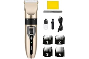 Postuvix Hair Clippers Men Cordless: Rechargeable Beard Trimmer with Adjustable Length, Quiet Motor, Precision Stainless Steel Blades for Smooth, Comfortable and Efficient Hair Cutting