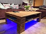 couchtisch paletten anleitung  Palettenmöbel Couchtisch Beleuchtung \