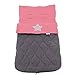 Minene Foot Muff with Star (Dark Grey/ Red)