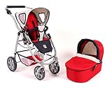 Top-modernes und extra großes Kombi-Puppenwagen Set