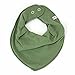 Pippi - Baby Girl's Triangular Scarf/Bib - Set of 3 - Green