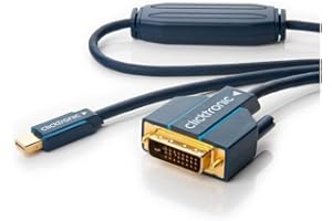Clicktronic Casual Mini DisplayPort / DVI-Adapterkabel, Video-Adapter zwischen Mini-DisplayPort und DVI-D, 5m