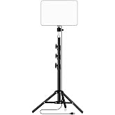 SMAYLİNG LED Video Işık Seti - Ayarlanabilir Tripod, USB Kontroll&uuml; Sıcak/Soğuk Işık, 3 Mod & 10 Parlaklık Seviyesi, YouTube &Ccedil;