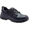 Blackrock S3 SRC Ultimate Safety Shoes, Water Resistant Safety Shoes, Mens Womens Black Steel Toe Cap Shoes, Wide Fit, Lightweight Leather Safety Footwear, Slip Resistant Security Shoes