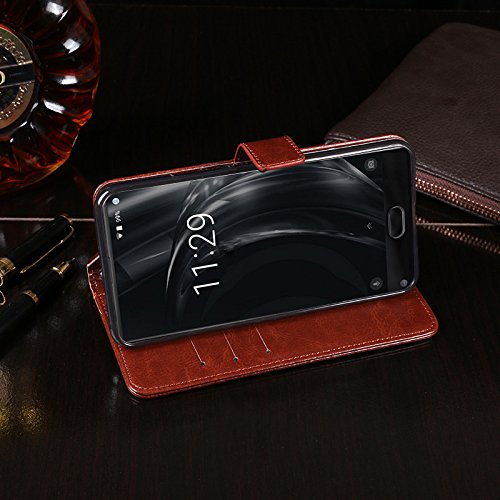 Doogee Mix Lite Brieftasche HÃ¼lle PU+TPU Kunstleder Handyfall fÃ¼r Doogee Mix Lite mit Stand Funktion Ein Stent-Funktion (Dunkelblau)