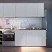 Produktbild KINLO Folie PVC 5x0.61M Grau Matt selbstklebend Möbel verschönern Anti Schimmel ohne Glanz Dekofolie Stickerfolie für Schrank 2 Jahren Garantie