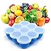 Price comparison product image Baby Food Storage Containers, Haice Baby Food Storage/Food Storage/Ice Maker/Freezer Container Container with Silicone Clip, Homemade Baby Food Silicone Freezer Storage Container Tray (Blue)