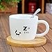 Produktbild Xing Lin Kaffeetassen Spaß Tier Keramiktasse Neuen Cartoon Teller Untertasse Löffel Freizeitaktivitäten Mark Kaffee Tee Geschenk Tasse 220Ml, Fox