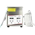 Johnson 2.0L Ultrasonic Cleaner Cleaner with Auto Digital Timer and Heater, Professional 40kHz Retainer Denture and Jewelry Cleaner, Home Ultrasonic Machine for Glasses Watches(Leonardo Series)