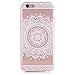 Produktbild KSHOP TPU Silikon Hülle für iphone 6 plus /iphone 6s plus 5.5" Handyhülle Schale Etui Protective Case Cover dünn mit Drucken Muster - indisches Heilige Blume Mandala Weiß