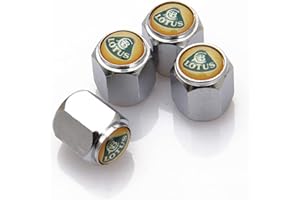 TW PREMIER Valve Pneu Voiture Bouchons, pour Lotus Pneu Anti PoussièRe Anti Corrosion décoration Accessoires