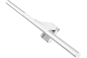BenQ ScreenBar Pro Barra de Luz LED para Monitor (Plateado)/Iluminación amplia/Sensor de movimiento/Brillo y temperatura de color ajustables/Sin reflejos en la pantalla/Monitores curvos/USB-C