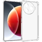 KZY İletişim Tecno Camon 30 Pro 5G ile Uyumlu Kamera Korumalı Airbag Antishock K&ouml;şe Korumalı Şeffaf Kılıf