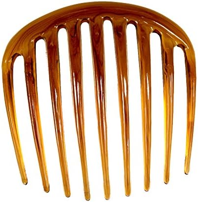 1Pcs Hair comb 14,5x6cm in tortoise - Made in Germany - WeLoveBeads
