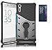 Produktbild Sony Xperia XZ(2016) Hülle mit Panzerglas,ISENPENK Premium TPU+PC Ultra Slim Tough Rugged Hardcase with Built-in 360-Grad-Drehung Kickstand Selbst Ständer Stand Case,Wasserdicht Shockproof Anti Slip Stoßfest Back Cover Protection Tasche Schutzhülle für Sony Xperia XZ(2016) 5.2Zoll-[schwarz]+Panzerglas/Schutzfolie/Displayschutzfolie