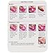 Sanwood 26x Nail Polish Edge Anti-Flooding Plastic Template Clip + 1 Pc Sticker Tool Set