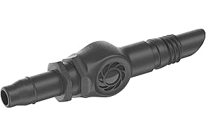 Gardena System Micro-Drip łącznik 4,6 mm (3/16 cala): Akcesoria do połączenia rur rozprowadzających i kroplujących, do przedłużania rur, z techniką połączeniową Easy & Flexible (13213-20)