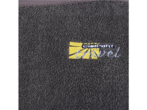 2er Set gepolsterte Sitzauflagen in Anthrazit; 125 x 54 x 1/2 cm; Campart Travel CH-0614 - 3