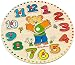 Eichhorn Wooden Teaching Clock (13-Piece, Multi-Colour)