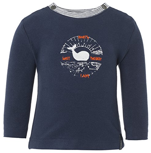 Noppies Baby Boys B Tee Jim ls whale Shirt, Blue (navy C166), 6-12 months (Manufacturer size: 80)