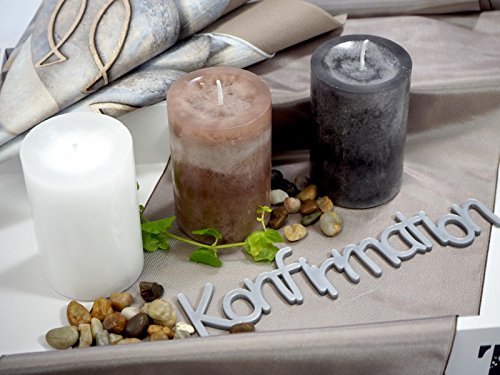 Konfirmation silber Schriftzug Tischdeko Acryl Schrift Buchstaben Deko Basteln - 3