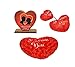 Toyzstation I Love You Heart Red Color Soft Pillow (21*16*10 cm) With Heart Shaped Pen Stand and Pair of Hanging Hearts Combo for Valentine RS.399.00