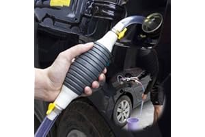 ‎ENITMOR Manuelle Siphonpumpe 2025 Neuestes | Premium Kraftstoff- & Flüssigkeitssauger mit PVC Schlauch | Für Benzin, Diesel, Öl, Wasser, Aquarium | Metallklemme & Benzinfeste Ausführung (2 Meter)