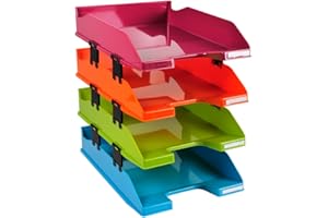 Exacompta 113298SETD Vaschetta Corrispondenza, Colori Assortiti, 34.6 x 25.4 x 24.3