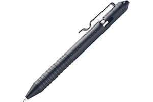 SMOOTHERPRO Bolt Action Pen | Długopis | Trwały klips ze stali nierdzewnej do Pocket Business EDC Signature | kolor czarny (TP156)