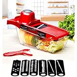 Multifunktionaler Häcksler Dieser Gemüse- oder Obstschneider schneidet verschiedene Größen, Hobel, Julienne-Hobel, Käse oder Gemüsereiben sauberer und hygienischer