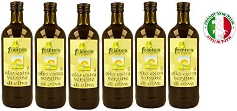 Extra Virgin Olive Oil Origin Italy Extraction Cold Production 2018 - Box with 6 Bottles (1 Liter)