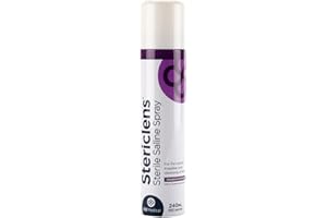 Stericlens Sterile Saline Spray, Wound Cleansing Spray & Piercing Aftercare, 240ml
