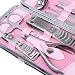 NUOLUX 12pcs Manicure Pedicure Sets Stainless Steel With Pink Case