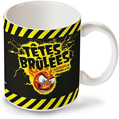 Upyaa 430163 – Mug Thermo Sensitive – Brulées Heads – Red