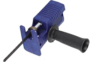 FAFEICY Adattatore Portatile per Sega Alternativa Attacco per Utensile Modificato per Trapano Elettrico Utensili Manuali con Impugnatura Ergonomica e 3 Lame per Sega per Taglio di Legno e Metallo