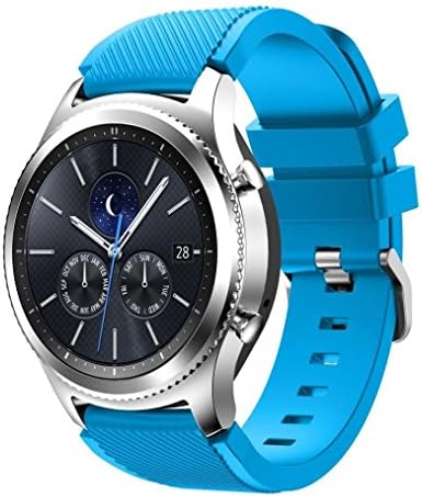 Gear S3 Classic Watch Band, Venter® Soft Silicone Replacement Sport Strap for Samsung Gear S3 Frontier / S3 Classic / Moto 360 2nd Gen 46mm Smart Watch(NOT FIT S2 &amp; S2 Classic &amp; Fit2)