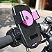 Produktbild FUSSUF Universal Fahrrad Motorrad Smart Handy Silikon Halter Schnalle Pull rutschfeste Handy GPS Lenker Halterung Ständer (Color : Pink)