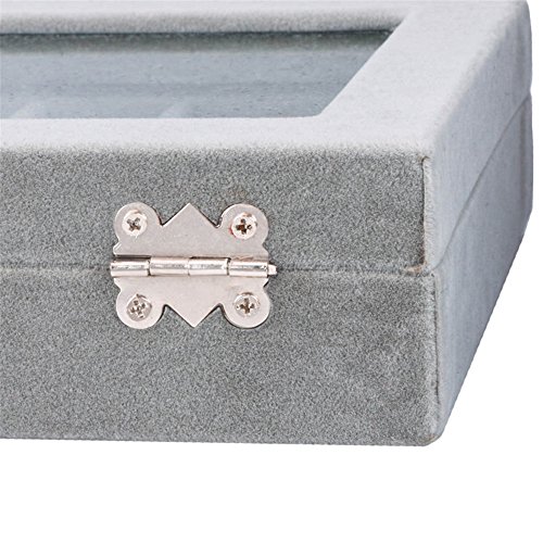Meshela Neu 24 Fächer Damen-Schmuckkasten Schmuckkoffer Schmuckständer Aufbewahrungsbox für Schmuck - 8